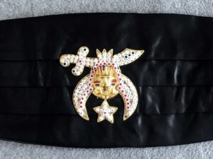 Shrine Shriner Cummerbund Black New