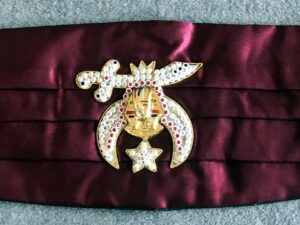 Shrine Shriner Cummerbund Maroon New