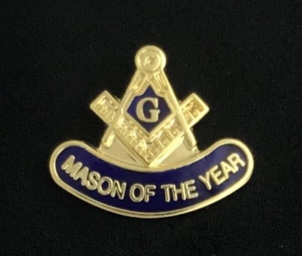 Masonic Mason of the Year Lapel Pin New