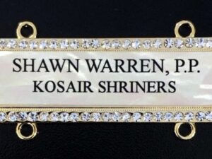 Custom Chain Collar Name Bar Mother of Pearl New