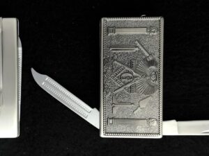 Masonic Money Clip Knife File New
