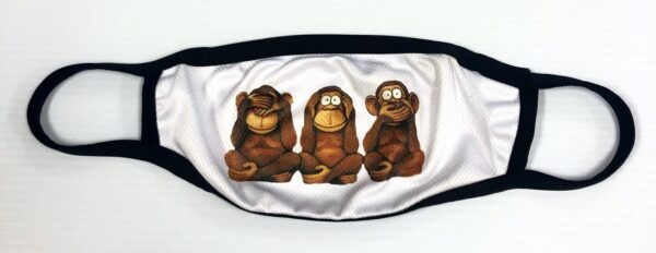 Three Wise Monkeys Face Mask New For Sale