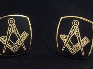 Masonic Cuff Links Black New For Sale