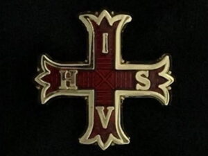 Red Cross of Constantine Lapel Pin New For Sale