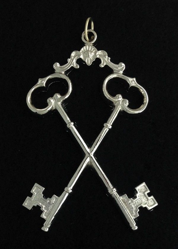 Masonic Treasurer Collar Jewel Silver New
