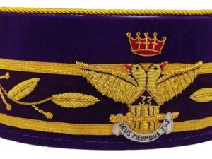Scottish Rite 33rd Degree Crown Wings Out Purple New