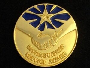 Distinguished Service Award Lapel Pin New