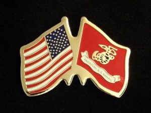 Marine Corps US Flag Lapel Pin New