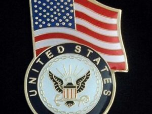Navy US Flag Lapel Pin New