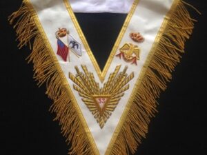 Scottish Rite 33rd Degree Collar White New