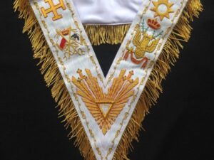 Scottish Rite 33rd Degree Collar White New