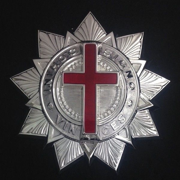 Knight Templar Baldric Ornament Silver New