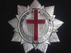Knight Templar Baldric Ornament Silver New