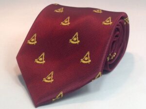 Masonic Past Master Necktie Maroon New For Sale