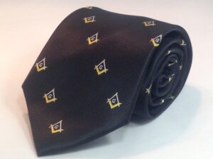 Masonic Necktie Black New For Sale