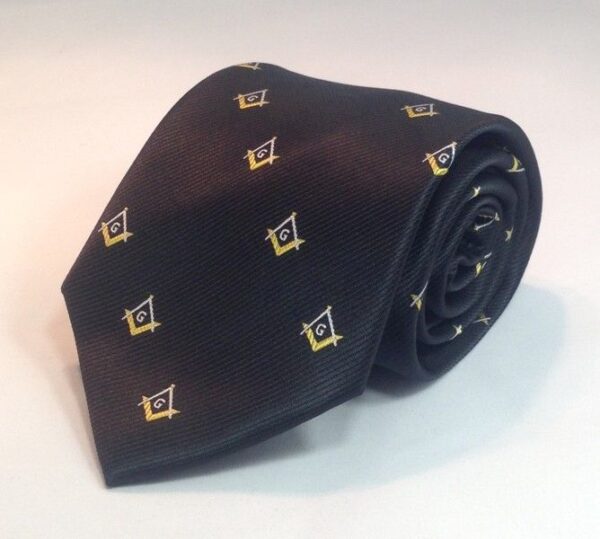 Masonic Necktie Black New For Sale