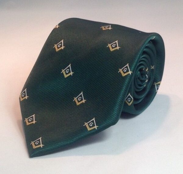 Masonic Necktie Green New For Sale