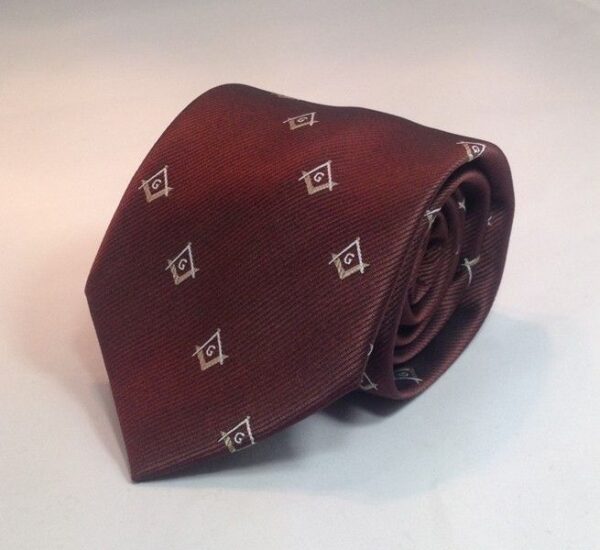 Masonic Necktie Brown New For Sale