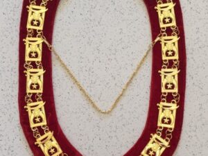 Shrine Shriner Chain Collar Red