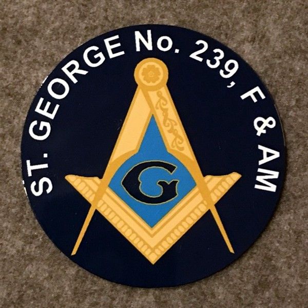 Masonic Pin Badge Personalised With Your Lodge Name & Number 