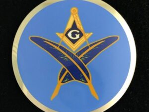 Masonic Secretary Auto Emblem New