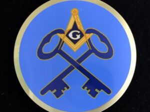 Masonic Treasurer Auto Emblem New