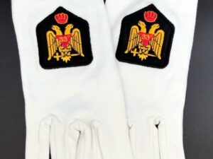 Scottish Rite 33rd Degree Wings Down Gloves New For Sale