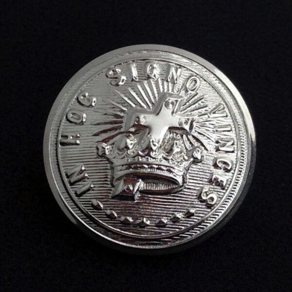 Knights Templar Button Large Silver