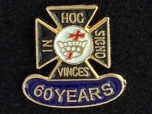 Knights Templar 60 Year Lapel Pin New