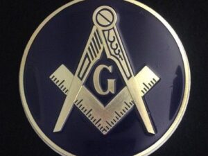 Masonic Auto Emblem Dark Blue New For Sale