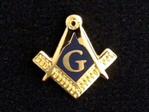 Masonic Lapel Pin Gold New