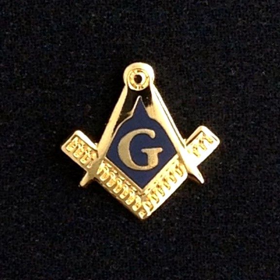 Masonic Lapel Pin Gold New