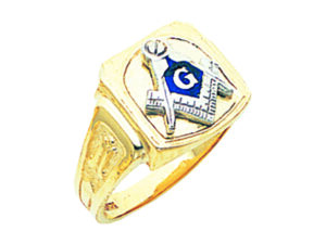 Masonic Blue Lodge Ring Gold New
