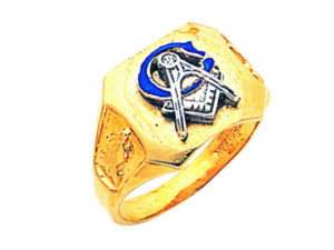 Masonic Blue Lodge Ring Gold New