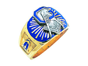 Masonic Blue Lodge Ring Gold New