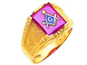 Masonic Blue Lodge Ring Gold New