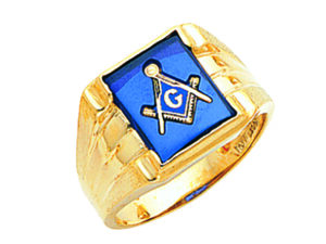 Masonic Blue Lodge Ring Gold New