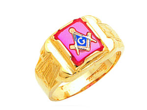 Masonic Blue Lodge Ring Gold New