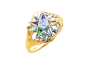 Eastern Star Ring Gold New For Sale