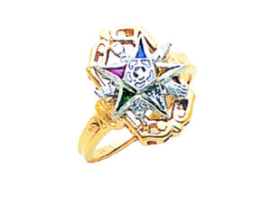 Eastern Star Ring Gold New For Sale