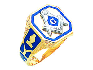 Masonic Blue Lodge Ring Gold New