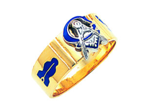 Masonic Blue Lodge Ring Gold New