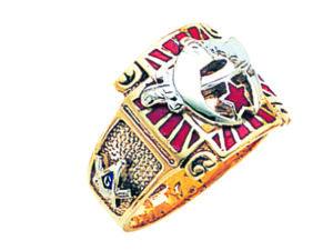 Shrine Shriner Ring Gold New For Sale