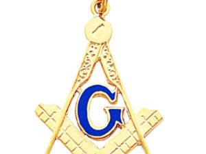 Masonic Square Compasses Pendant Gold New