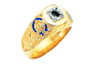 Masonic Blue Lodge Ring Gold New