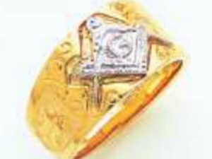 Masonic Blue Lodge Ring Gold New