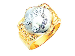 Moose Ring - Open Back in 10K Gold (FL1679M)