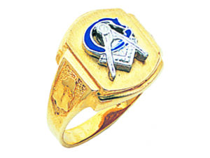 Masonic Blue Lodge Ring Gold New