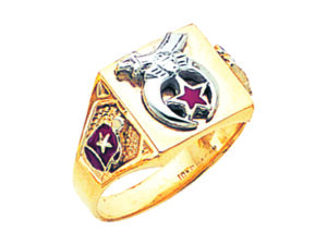 Shrine Shriner Ring Gold New For Sale