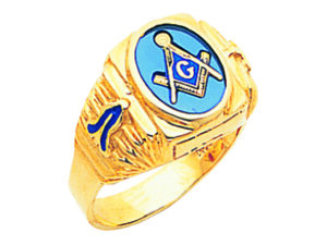 Masonic Blue Lodge Ring Gold New
